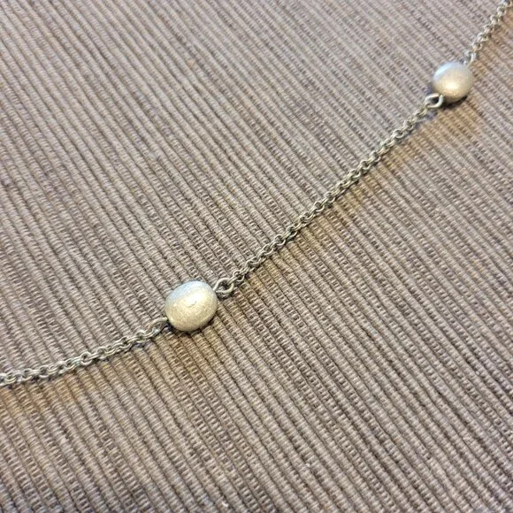 NEW AEO American Eagle Outfitters Necklace Long Dark Antiqued Silver Finish - Picture 2 of 4